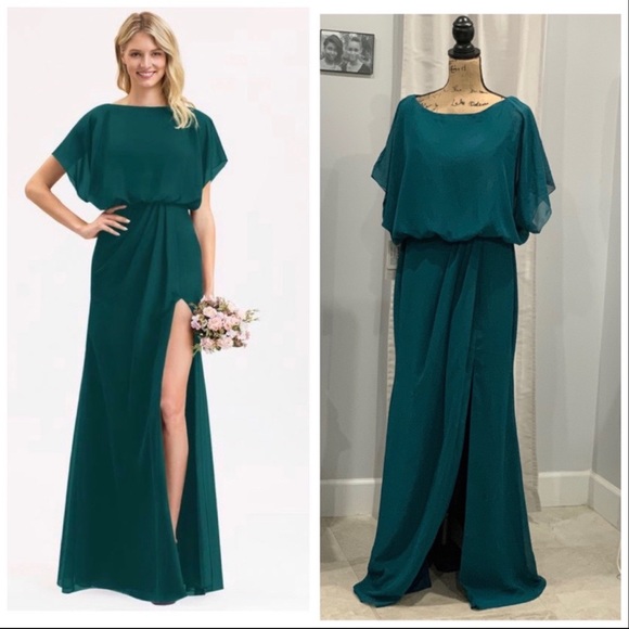 JJ’s House Dresses & Skirts - JJ’S House scoop neck floor length gown size 14